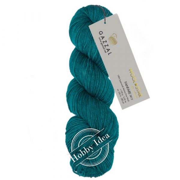 Gazzal Wool Star 3815 Аквамарин из категории Gazzal Wool Star