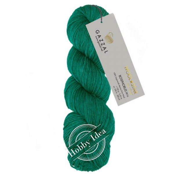 Gazzal Wool Star 3816 Изумрудный из категории Gazzal Wool Star