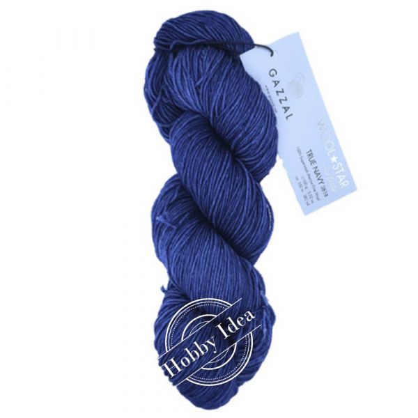 Gazzal Wool Star 3818 Синий из категории Gazzal Wool Star