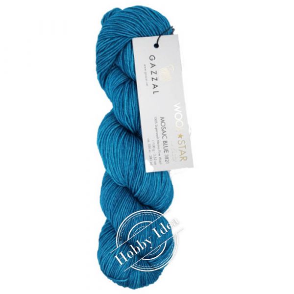 Gazzal Wool Star 3821 Голубой из категории Gazzal Wool Star