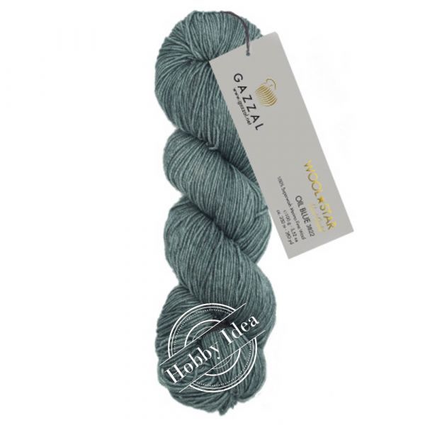 Gazzal Wool Star 3822 Серо-мятный из категории Gazzal Wool Star