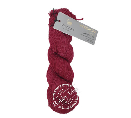 Gazzal Wool Star 3826 Вишнёвый