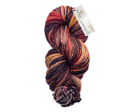 Gazzal Worm 3884 Коричнево-розово-жёлтый