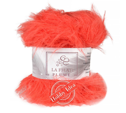 La Filati Plume 70034 Яркий коралловый