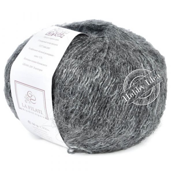 La Filati Brushed Alpaca 09 Серый меланж из категории La Filati Brushed Alpaca