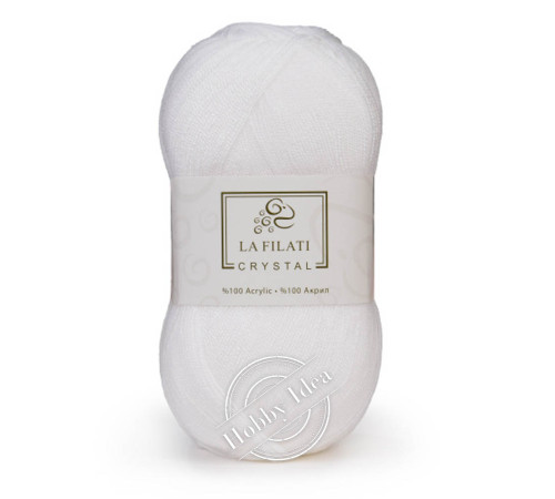 La Filati Crystal 301 Белый