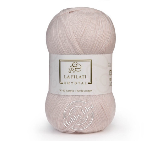 La Filati Crystal 304 Бледно-кремово-розовый