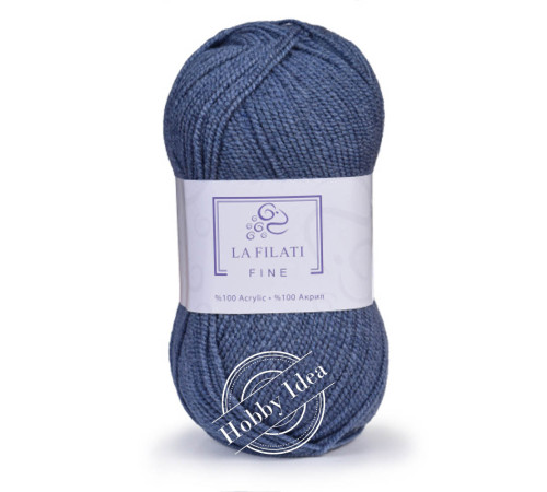 La Filati Fine 222 Серо-синий