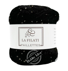 La Filati Paillettes S052 Чёрный
