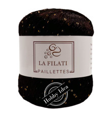 La Filati Paillettes S122 Тёмно-коричневый