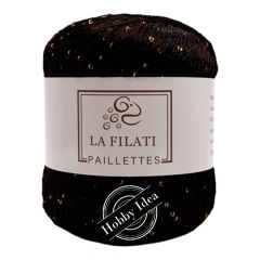 La Filati Paillettes S122 Тёмно-коричневый