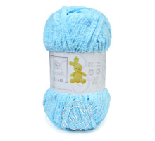 La Filati Plush 84006 Бело-голубой