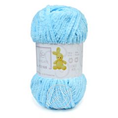 La Filati Plush 84006 Бело-голубой