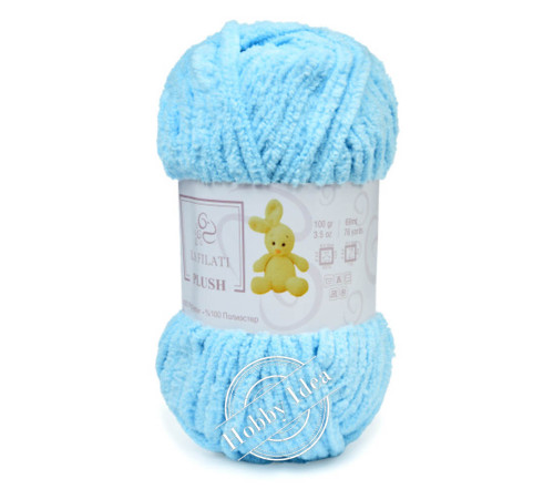 La Filati Plush 84006 Бело-голубой