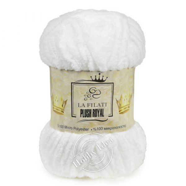 La Filati Plush Royal 01 Белый из категории La Filati Plush Royal