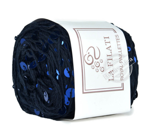 La Filati Royal Paillettes 005 Тёмно-синий 