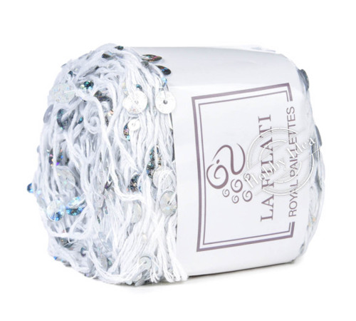 La Filati Royal Paillettes 012 Белая