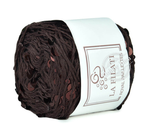 La Filati Royal Paillettes 026 Коричневая