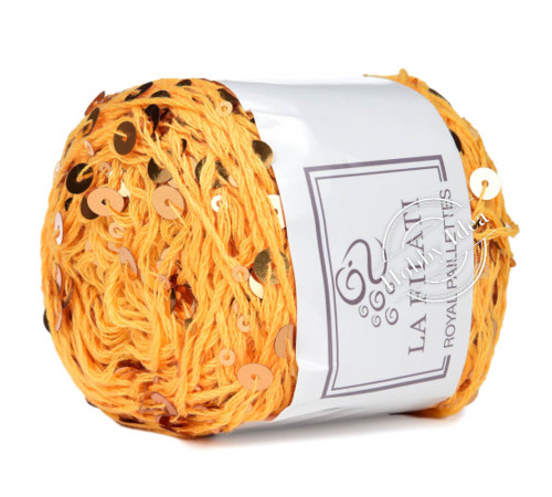 La Filati Royal Paillettes 030 Оранжевая 