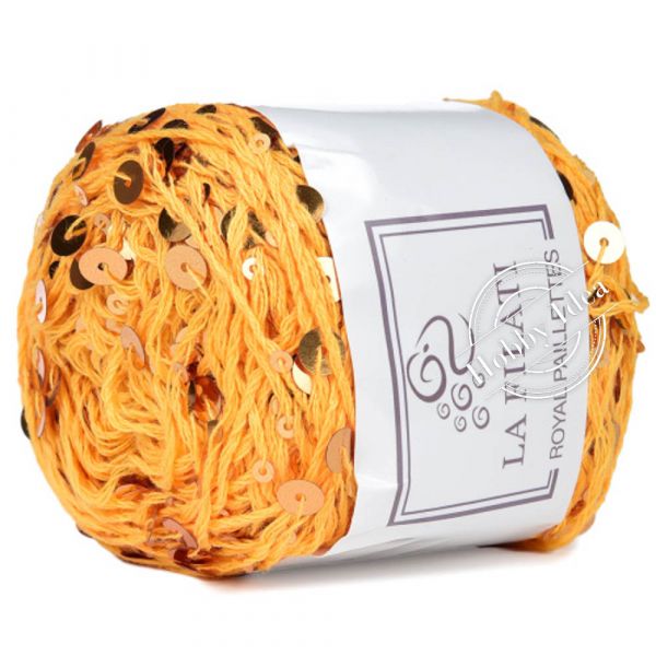 La Filati Royal Paillettes 030 Оранжевая  из категории La Filati Royal Paillettes