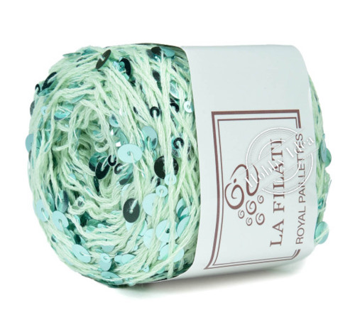 La Filati Royal Paillettes 037 Мятная 