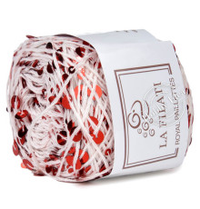 La Filati Royal Paillettes 038 Нежно - розовая с красными пайетками