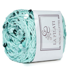 La Filati Royal Paillettes 062 Бирюзово-мятная 