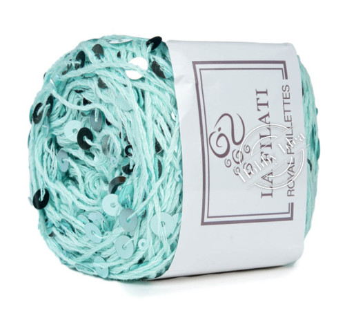La Filati Royal Paillettes 062 Бирюзово-мятная 