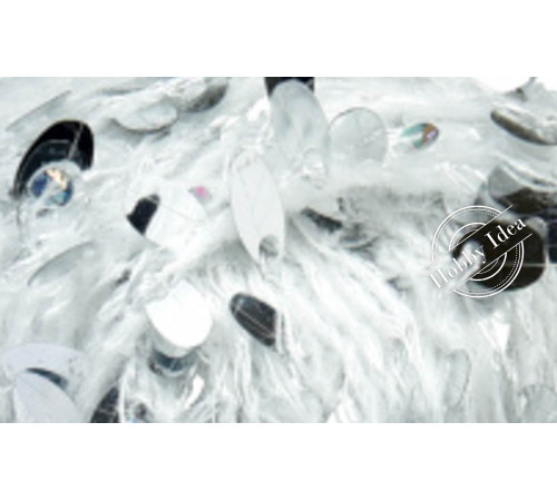 La Filati Royal Shine 011 Бело-серебристая