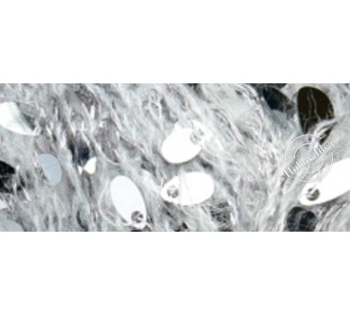 La Filati Royal Shine 014 Бело-серая