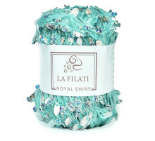 La Filati Royal Shine 018 Мятная с перламутровыми пайетками