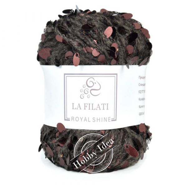 La Filati Royal Shine 019 Коричневая  из категории La Filati Royal Shine