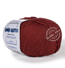 Lana Gatto Merinocot 14020 Красно-бордовый
