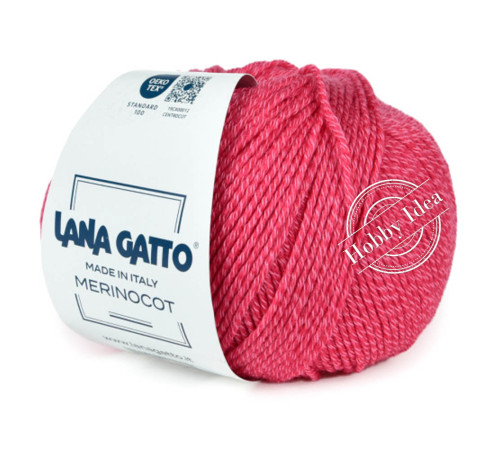 Lana Gatto Merinocot 14446 Яркий розовый