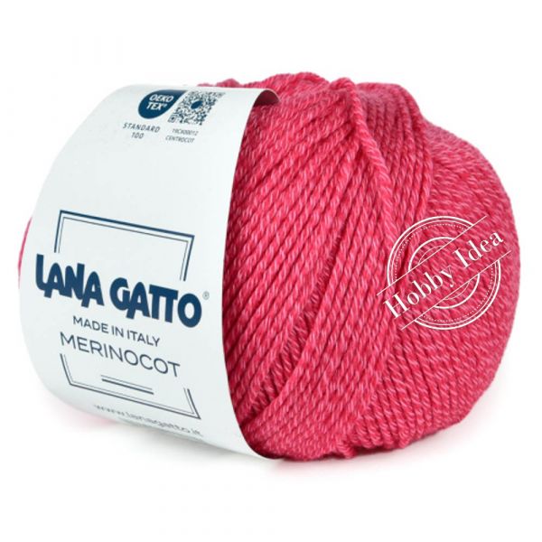 Lana Gatto Merinocot 14446 Яркий розовый из категории Lana Gatto Merinocot