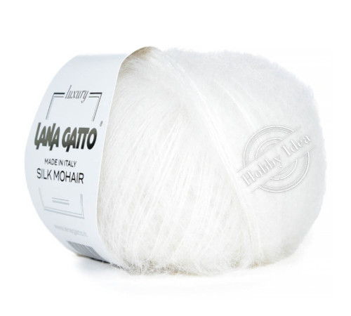 Lana Gatto Silk Mohair 06027 Белый