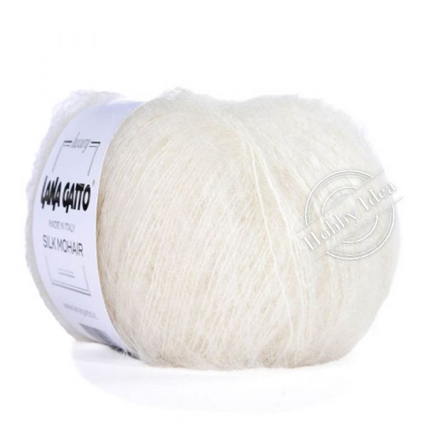 Lana Gatto Silk Mohair 06028 Молочный из категории Lana Gatto Silk Mohair