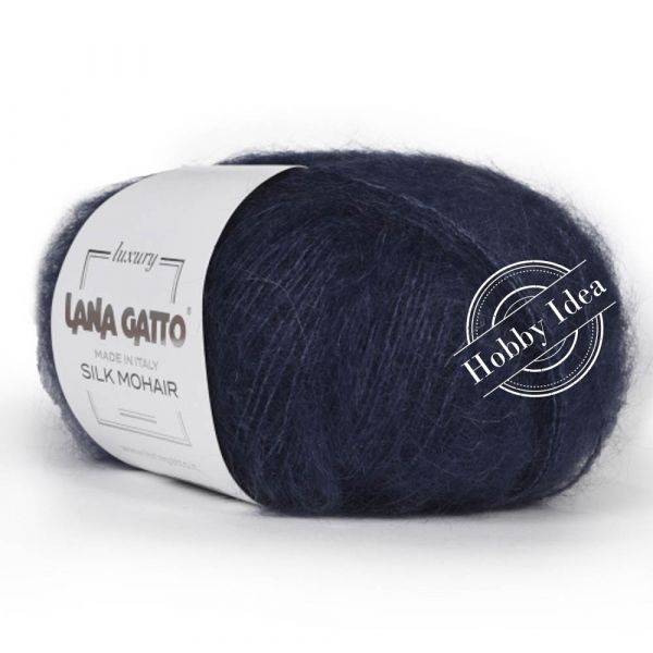 Lana Gatto Silk Mohair 06035 Тёмно-синий из категории Lana Gatto Silk Mohair