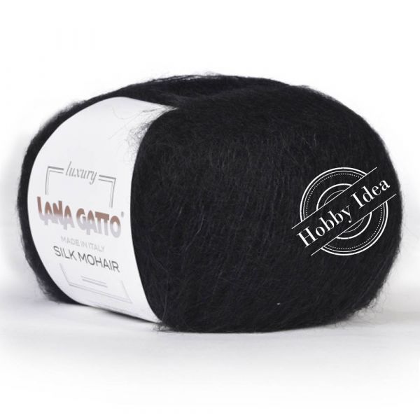 Lana Gatto Silk Mohair 06037 Чёрный из категории Lana Gatto Silk Mohair