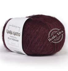 Lana Gatto Silk Mohair 07261 Бордово-фиолетовый