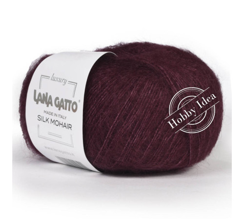 Lana Gatto Silk Mohair 07261 Бордово-фиолетовый