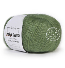 Lana Gatto Silk Mohair 09379 Зелёный чай