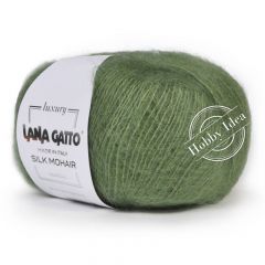 Lana Gatto Silk Mohair 09379 Зелёный чай