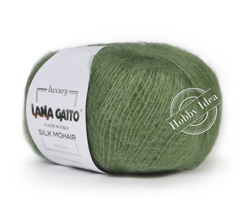 Lana Gatto Silk Mohair 09379 Зелёный чай