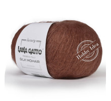 Lana Gatto Silk Mohair 13737 Тёмный терракот