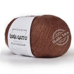 Lana Gatto Silk Mohair 13737 Тёмный терракот