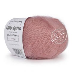Lana Gatto Silk Mohair 14393 Розовое дерево
