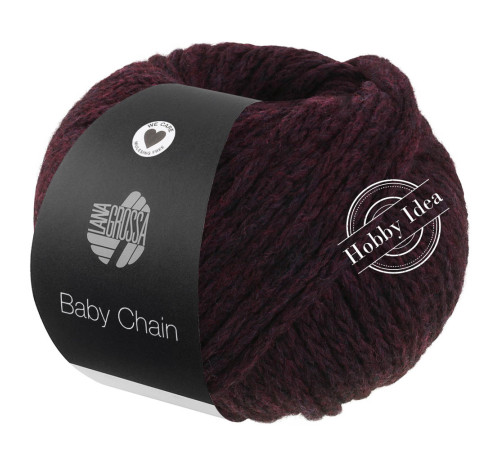 Lana Grossa Baby Chain 07 Чёрно-красный