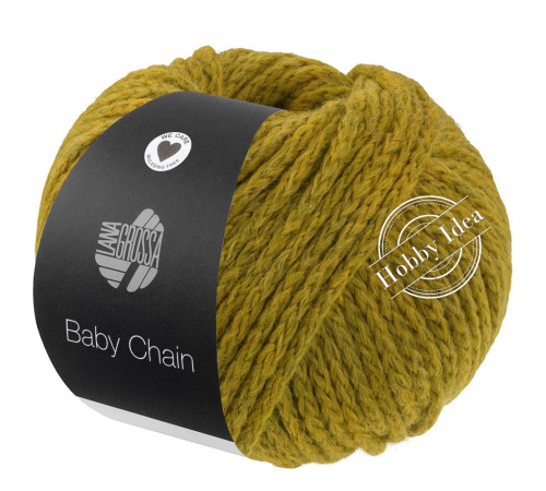 Lana Grossa Baby Chain 09 Горчично-зелёный