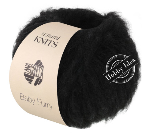 Lana Grossa Baby Furry 09 Чёрный